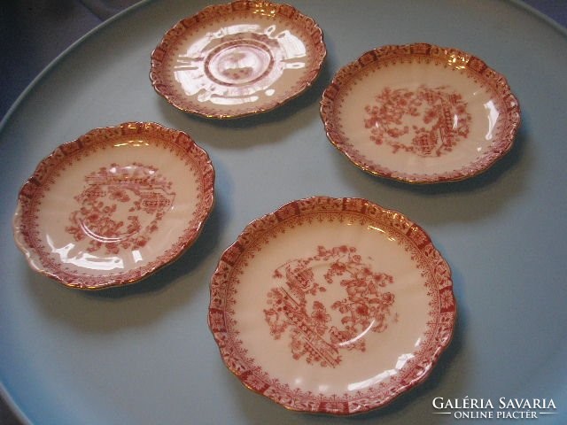 U7 antique maria theresia bavaria coffee tea or cake plates with gold border 14.5 Cm