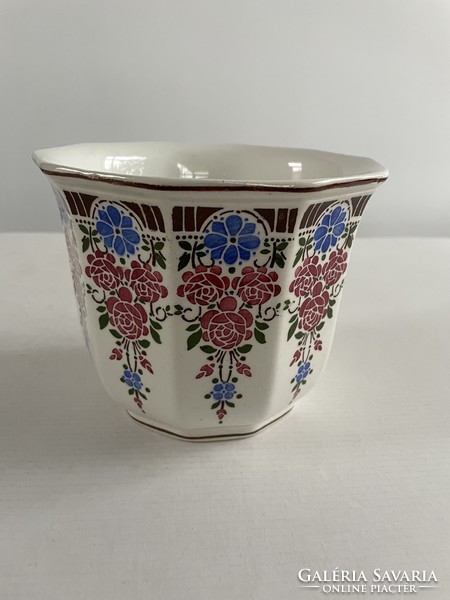 Flawless, rare collector's, old, vintage Kispest granite bowl