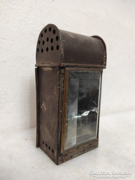 Antique railway bacter oil petroleum lamp with broken glass 418 6214