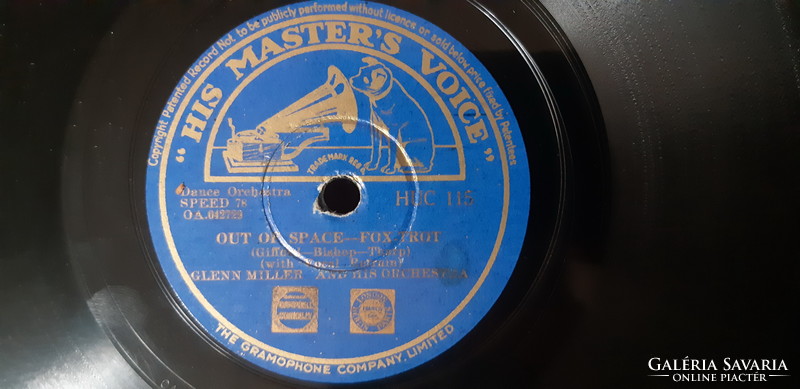Glenn miller and his orchestra gramophone record 78 rpm shellac jazz