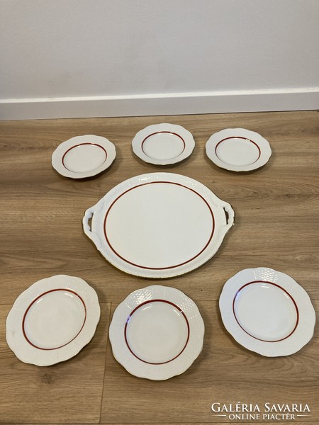 HERENDI PORCELÁN 6 SZEMÉLYES SÜTEMÉNYES KÉSZLET