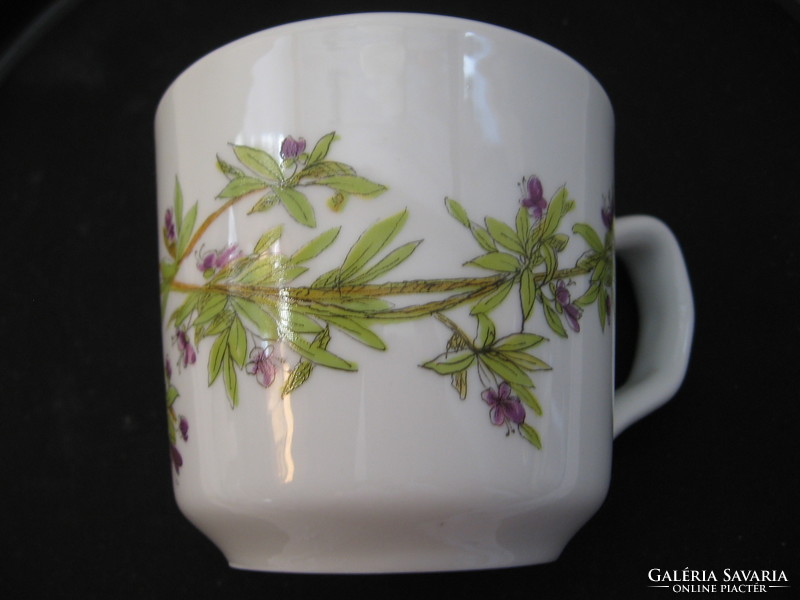 Pillivuyt herbal tea mug with romarin and rosemary