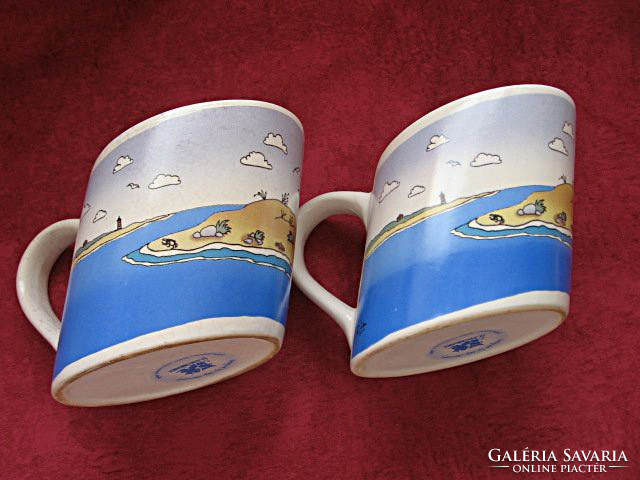 Pair of slanted retro artistic sl geschenke drunken sailor sailor mugs