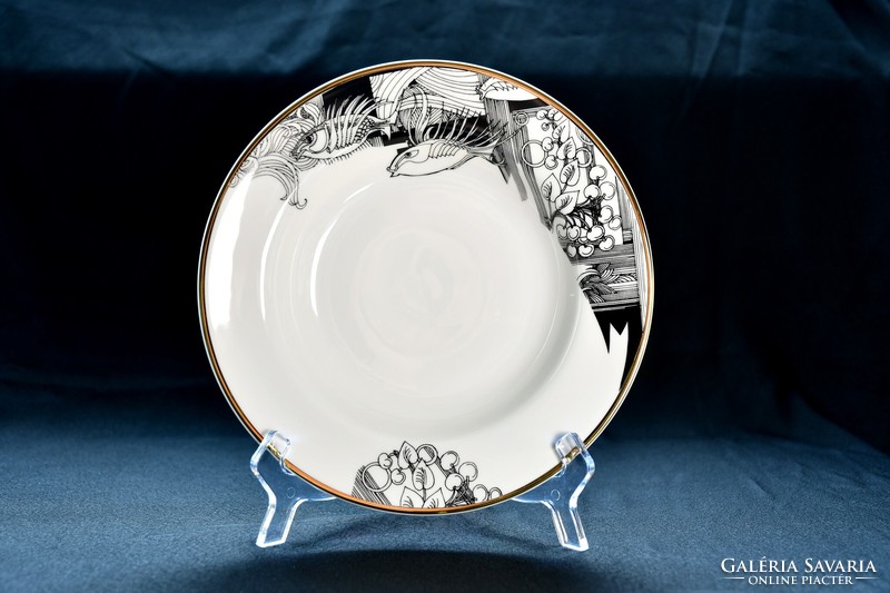 Hollóházi Saxon endre 6-person 18-piece plate set - adria tableware