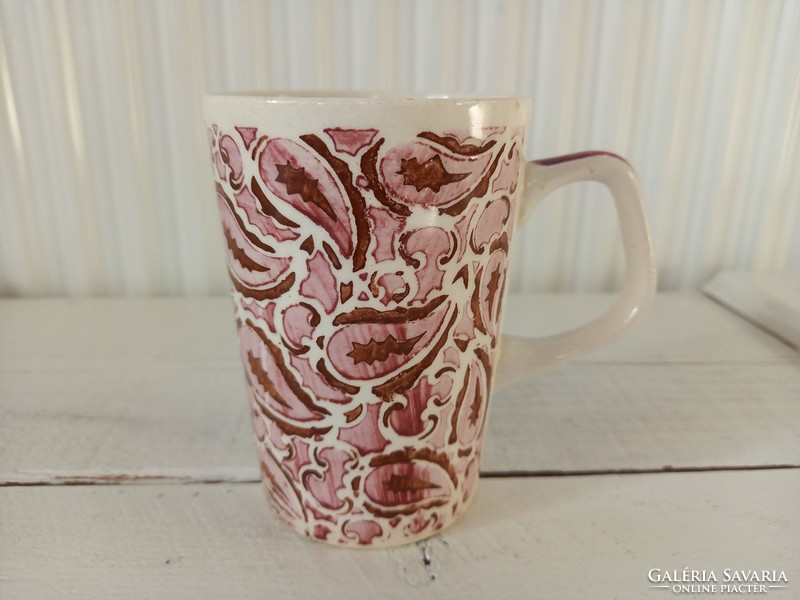 Old rare pattern granite mug