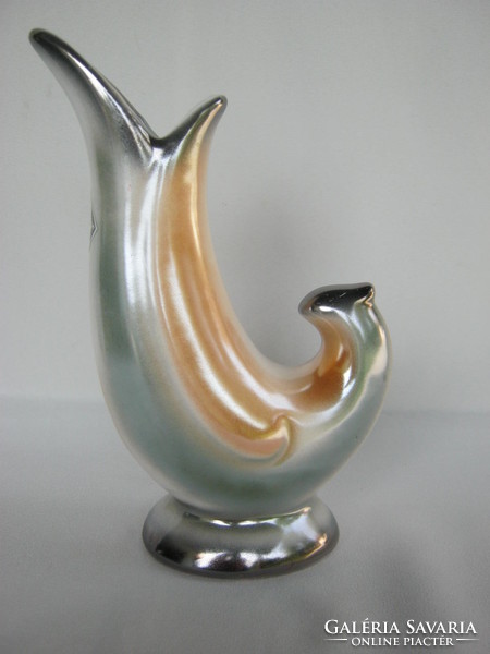 Retro craftsman ceramic bird vase