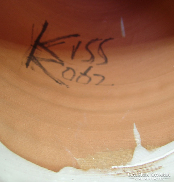 B393 kiss roóz ilona giant size ceramic statue - fabulous collector's item!