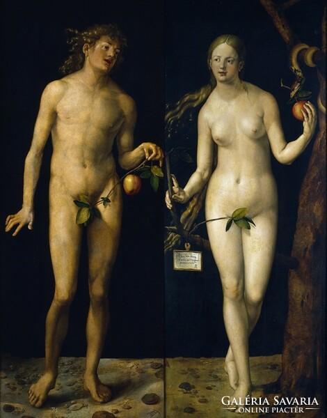 Dürer - Ádám és Éva - vászon reprint