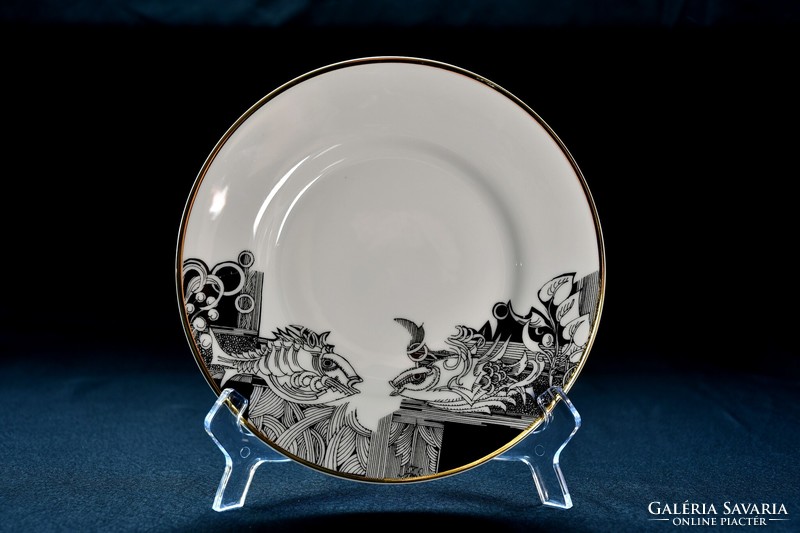 Hollóházi Saxon endre 6-person 18-piece plate set - adria tableware