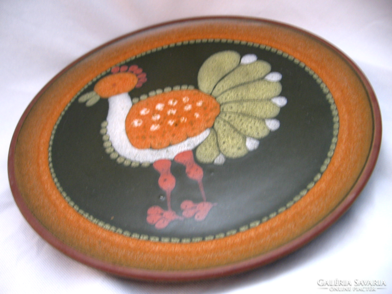 KMK MANUELL  Kupfermühle Keramik csirkés fali tányér