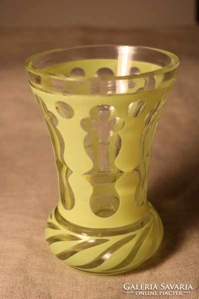Antique, Czech, laminated glass decorative glass
