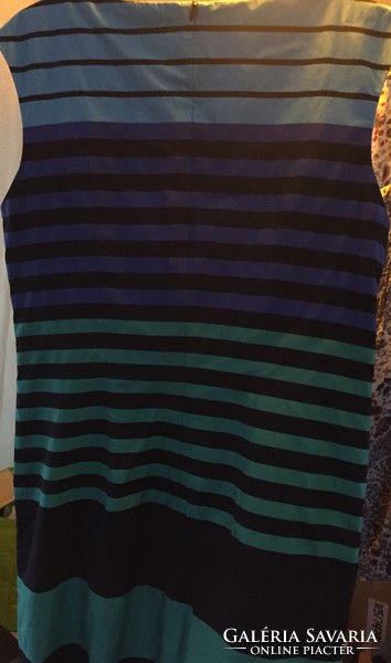Quality material, part of the betty barclay collection, green and purple striped tight dress - size L