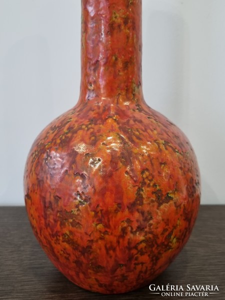 Hódmezővásárhely ceramic floor vase-39 cm