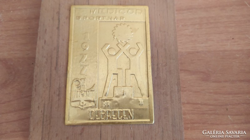 (K) medicor sports day plaque in Debrecen 1971