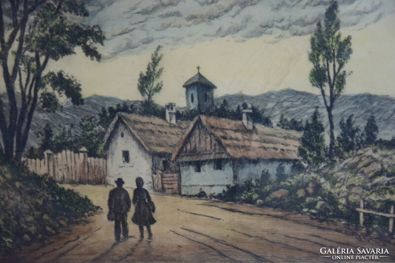 Gyula Konrád: homecoming Bakony street view village landscape