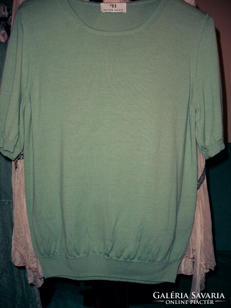 Gyapjú pulcsi pasztell zöld