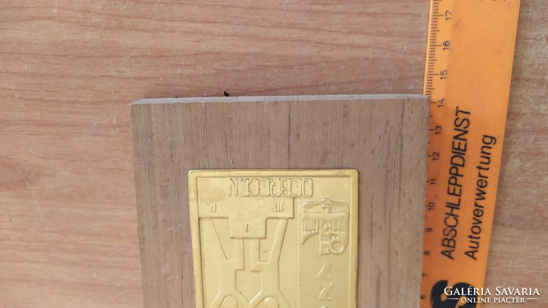 (K) medicor sports day plaque in Debrecen 1971