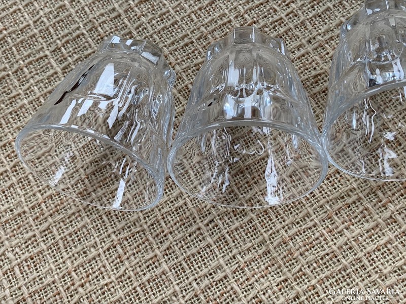 Thick French coffee glasses, 6 pcs. At the same time, 1 decis glass