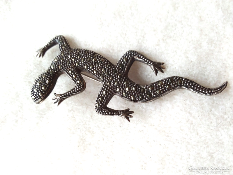 Brooch embellished with marcasite