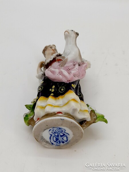 Antik porcelán figura, Höchst (?)