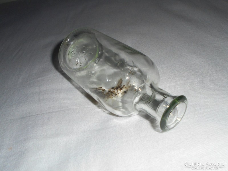 Antik kis üveg palack - gyógyszertári gyógyszeres - 100 ml