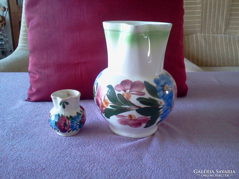 Folk jug in pairs - large and small