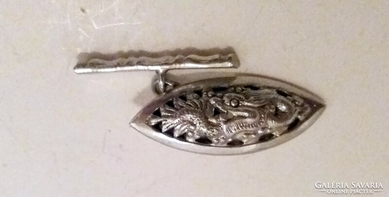 Pair of silver dragon cufflinks