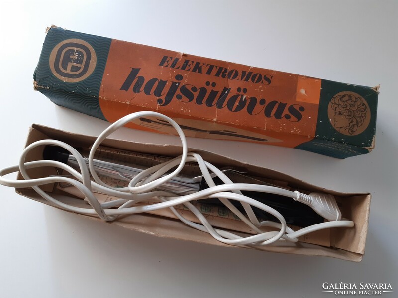 Old, retro, electric curling iron - from 1969 - curling iron