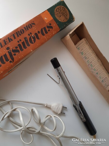 Old, retro, electric curling iron - from 1969 - curling iron