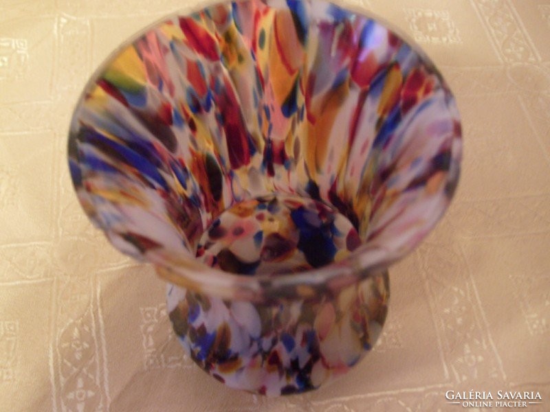 Antique Murano vase collector's color cavalcade is beautiful, collector's rarity