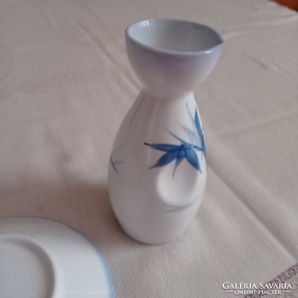 Japanese sake pourer and bowl