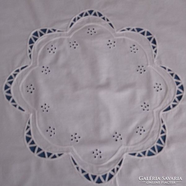 Embroidered tablecloth, centerpiece, 82 x 82 cm