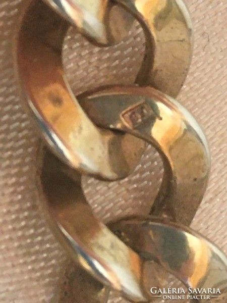 Silver bracelet-gold-plated-used from 1872 to 1922 with Austrian hallmark, master's mark