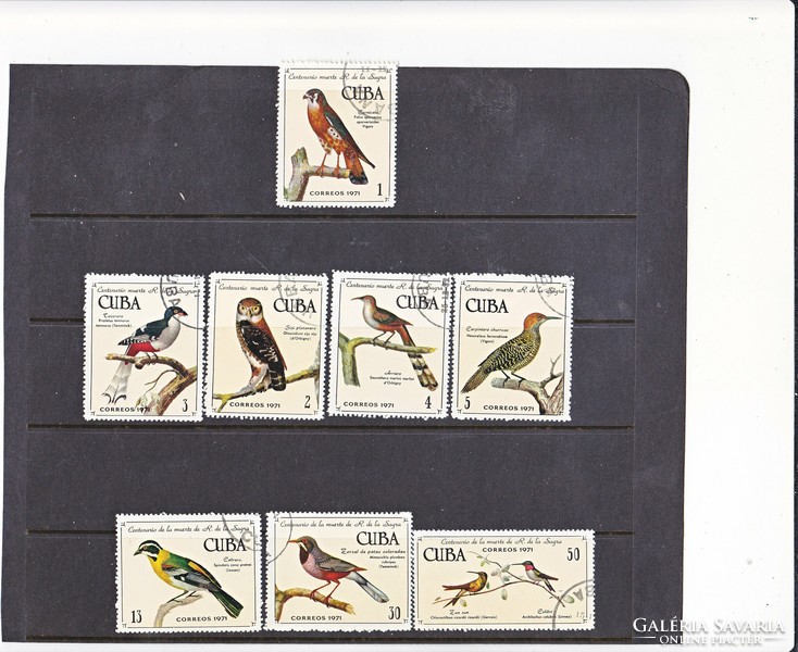Complete set of Cuba commemorative stamps 1971