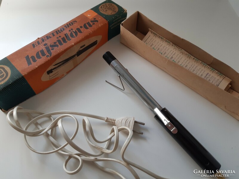 Old, retro, electric curling iron - from 1969 - curling iron