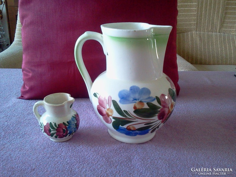 Folk jug in pairs - large and small