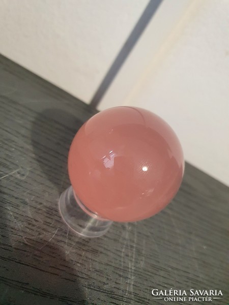 Rose quartz mineral sphere