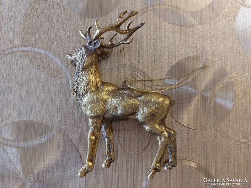 Modern Christmas tree decoration plastic golden deer