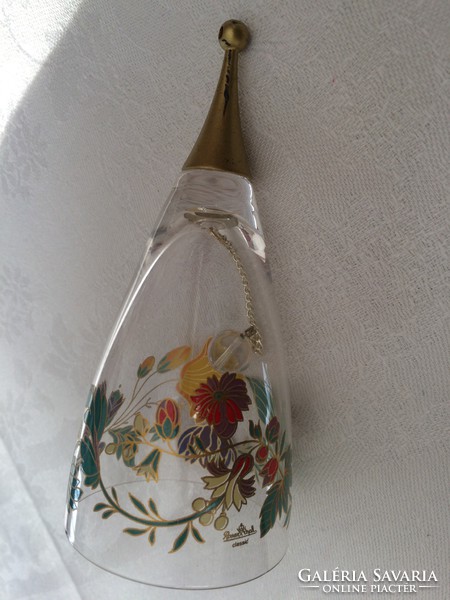 Rosenthal glass bell with bell flower pattern