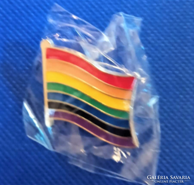 Pride pin muli color alloy in a flag design