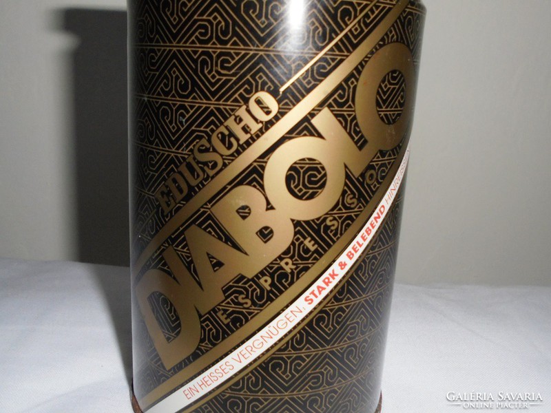 Retro Német kávés fémdoboz pléh doboz - Eduscho Diabolo Espresso - 1980-as évekből
