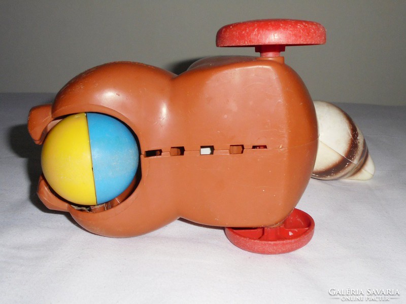 Retro játék húzható mosómedve - Fisher Price Toys 1978
