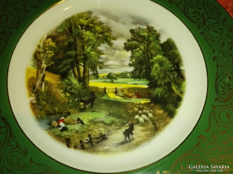 Beautiful porcelain decorative plate with a scene...27 Cm...Offer.
