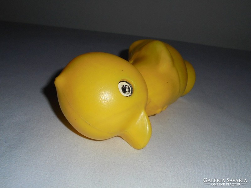 Retro toy plastic duck chick from the 1970s