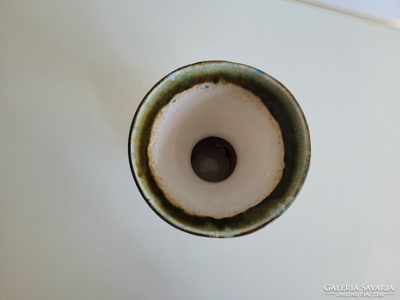 Retro mid century ceramic vase in art deco style