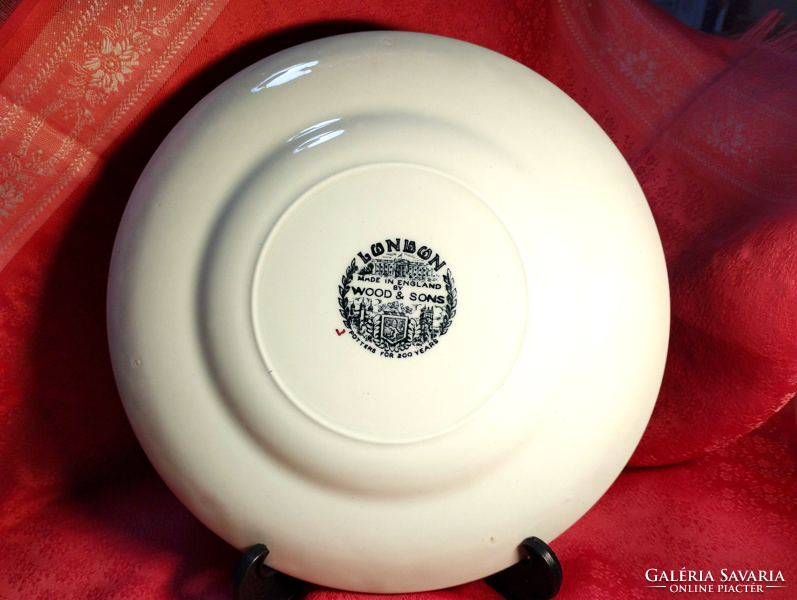 English porcelain decorative plate, London