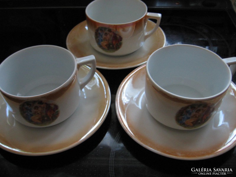 Drasche scene tea set