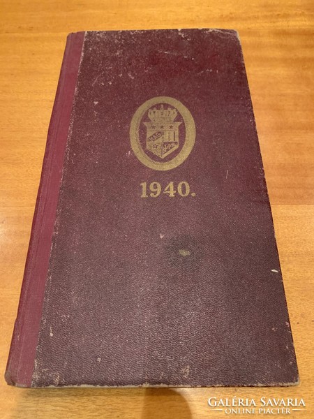 Üzleti előjegyzési naptár 1940