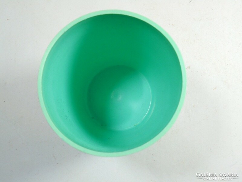 Retro régi zöld műanyag fürdőszoba fogmosó pohár kb.1970-es évekből-alján: Fogy. Ár: 4 Ft