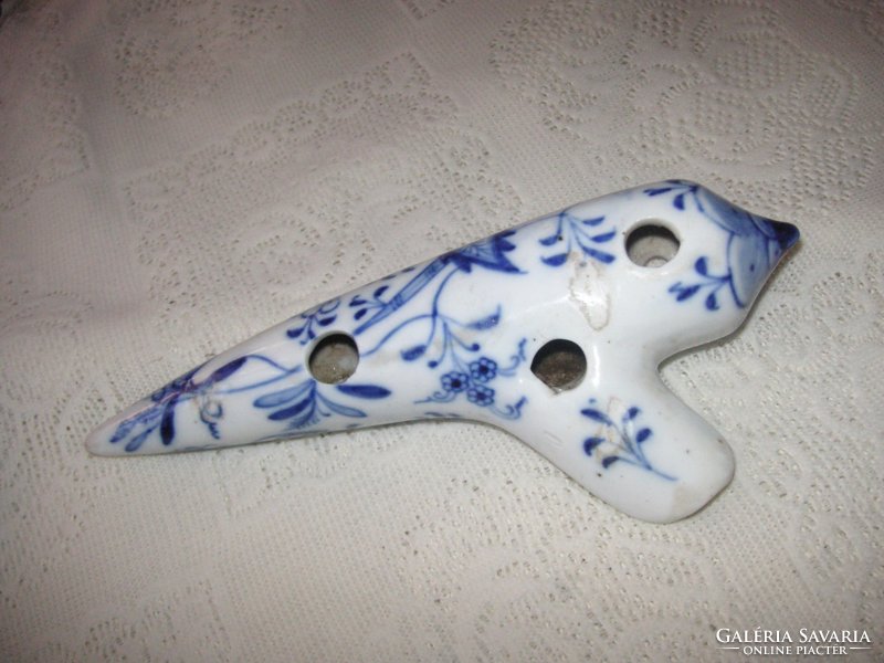 Meissen's antique ocarina, marked but difficult to photograph